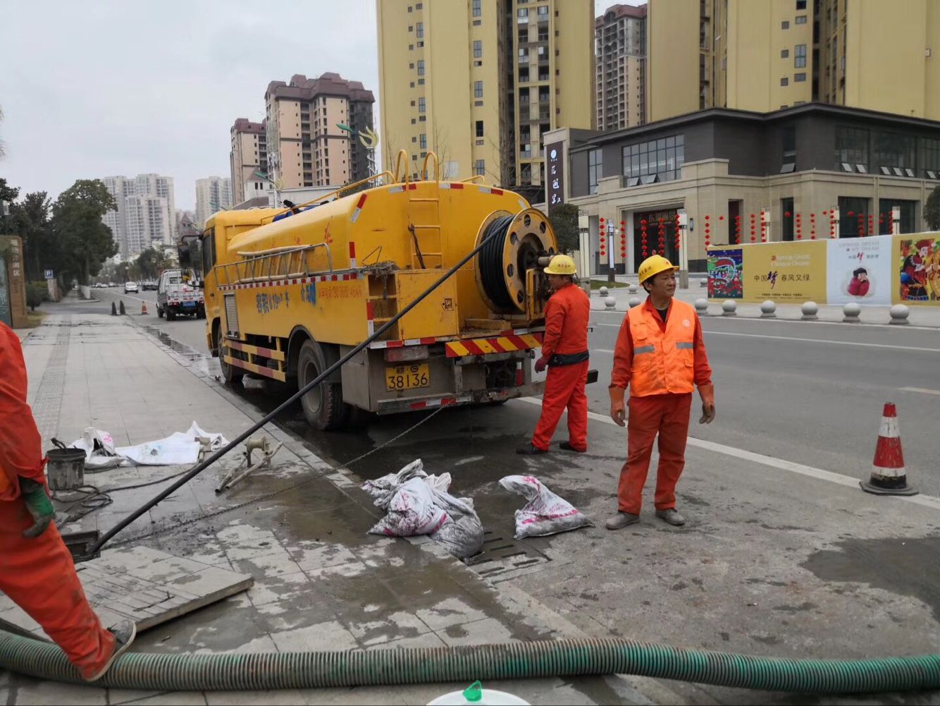 漳浦排污管道清淤-管道清洗